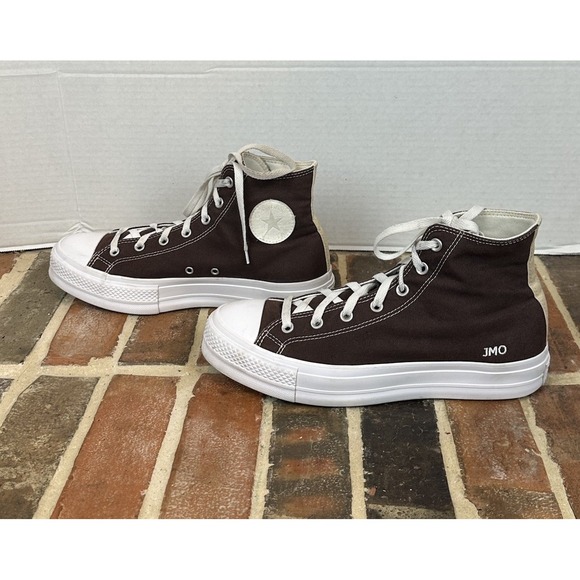 Converse Chuck Taylor All Star Brown Canvas High Top Sneakers Men's 10 Shoes - Picture 5 of 6